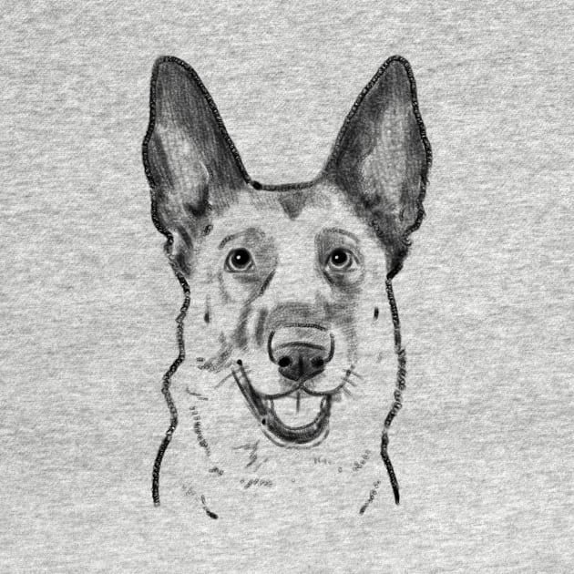 German Shepherd Sketch by sockdogs